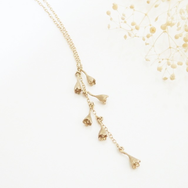 すずらんのネックレス(gold)