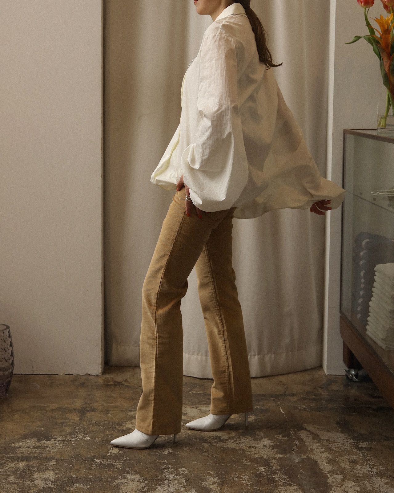 1980-90's Lanvin / Asymmetry Shirt