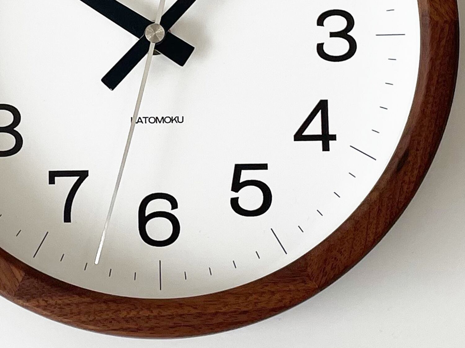 KATOMOKU muku clock 16 s-size ウォールナット km-108WA 掛け時計