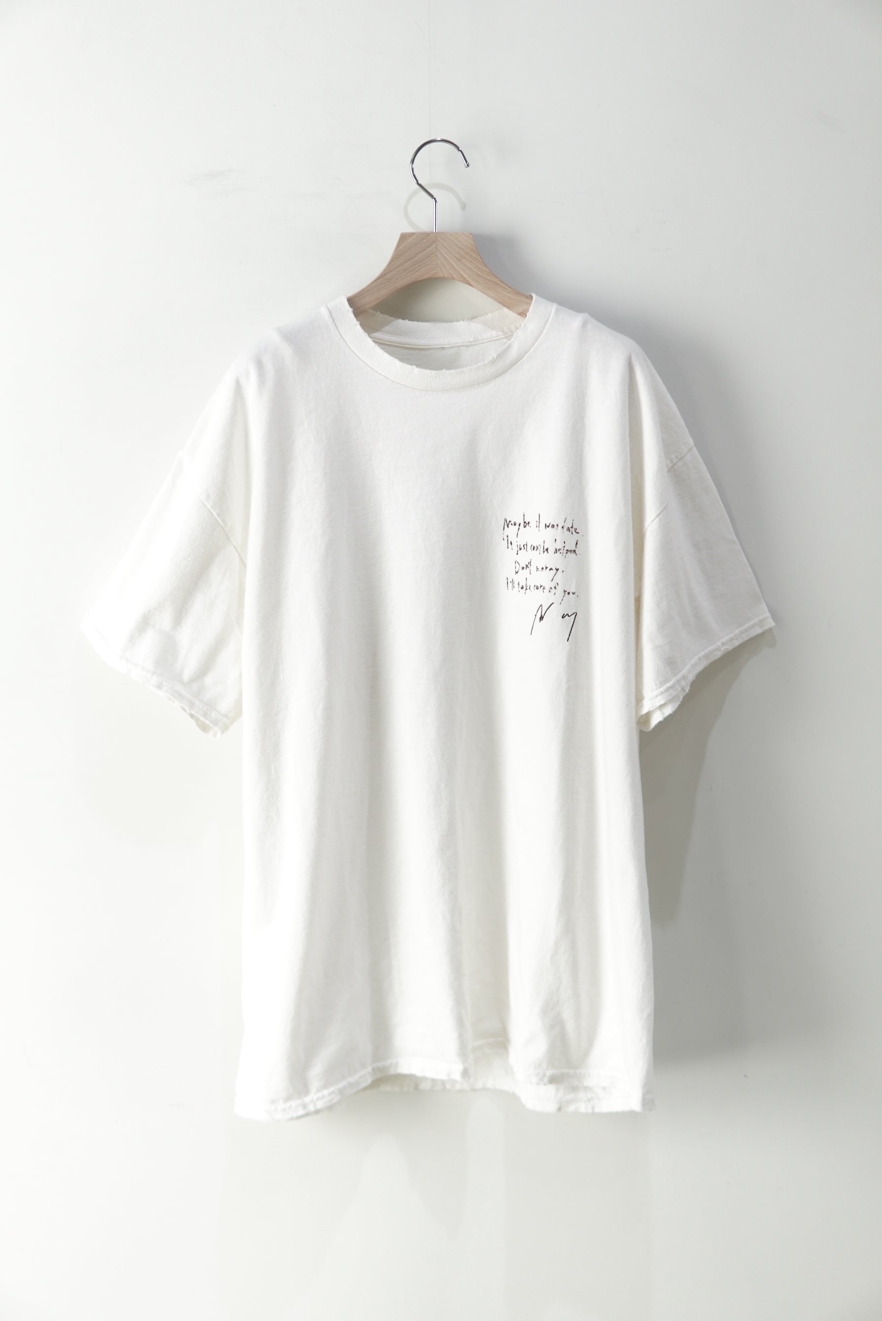 ANCELLM / MESSAGE T-SHIRT / ANC-CT109 / WHITE