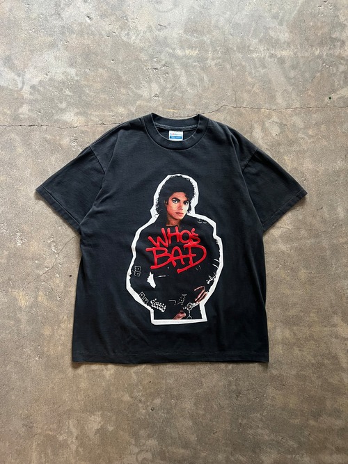 Michael Jackson WHO'S BAD BAD TOUR 88 マイケルジャクソン Tシャツ L ブラック