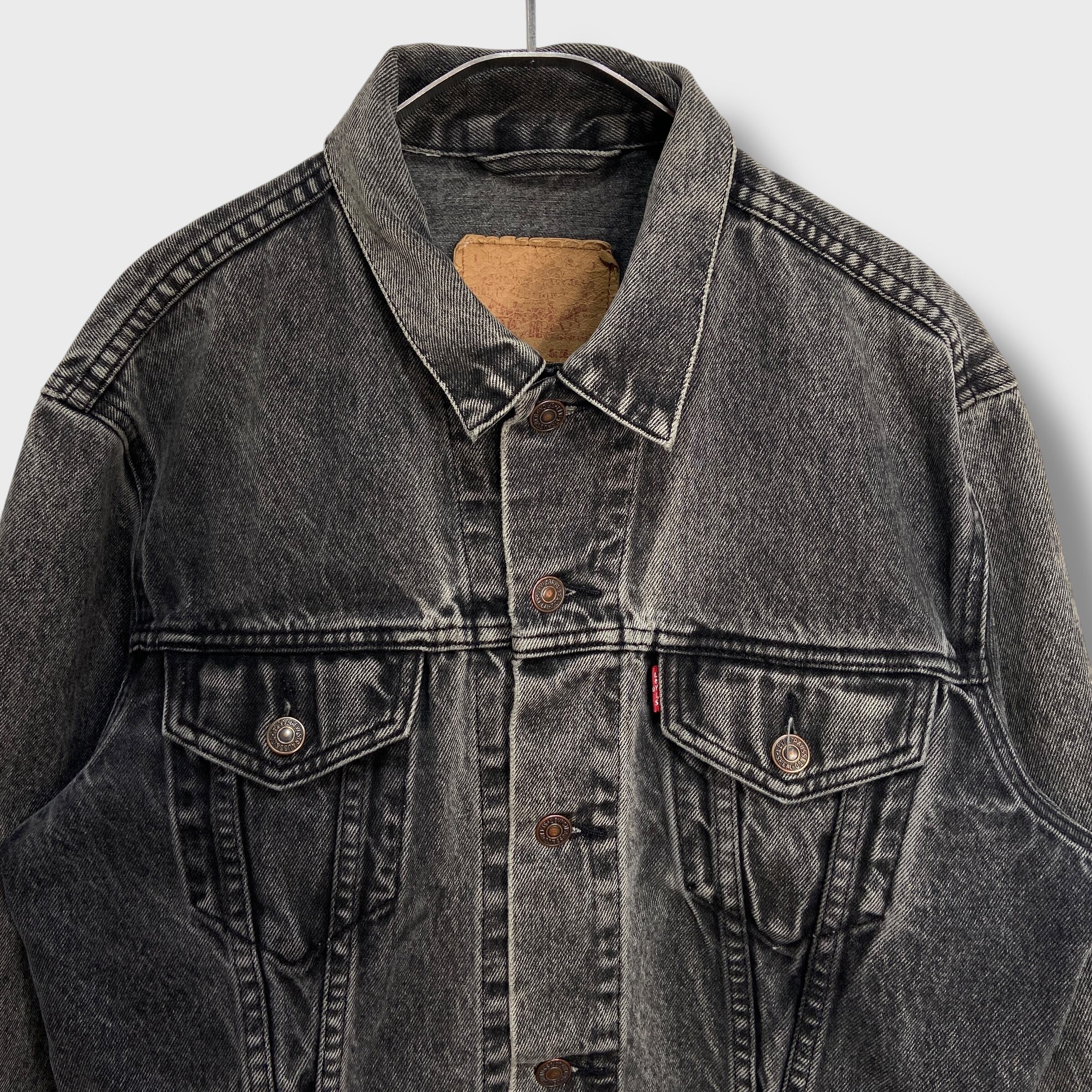 80-90s Levi's 71163 ブラックデニムGジャン 短丈 黒 M | 古着屋 Uan