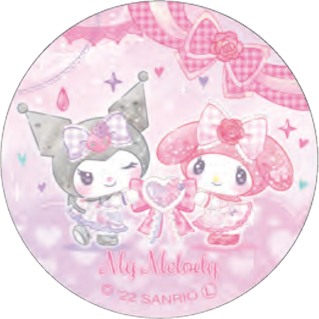 My Melody Cafe　缶バッジ（メロディ＆クロミ）