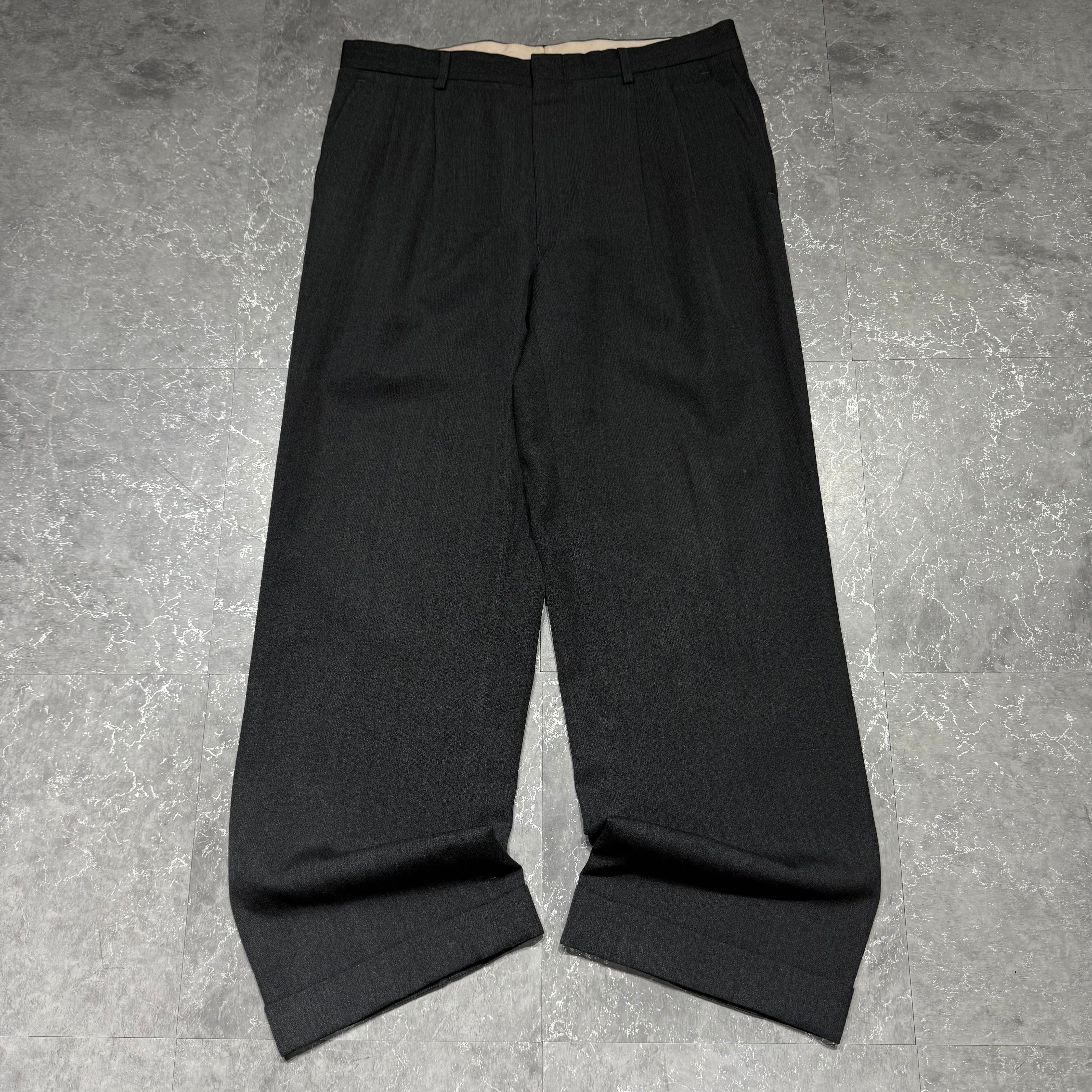 90s GIVENCHY PARIS wool wide slacks | RIYAN