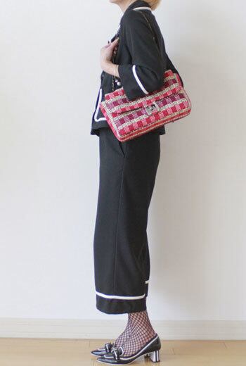 MARIA LA ROSA チェックツイードショルダーバッグ：M&R-05 ¥54,800+tax