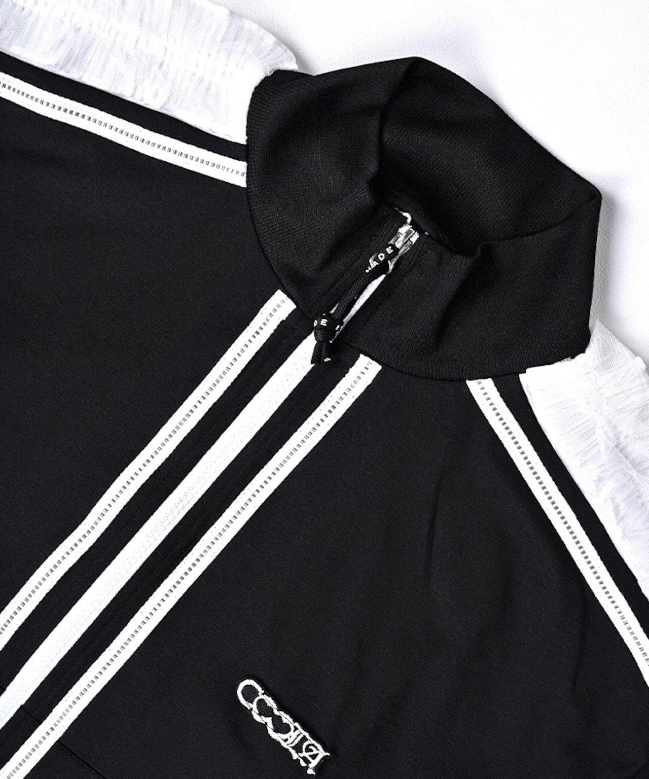 COOLAスイッチングラグランスリーブトラックジャケット (BLACK) CQ-48017