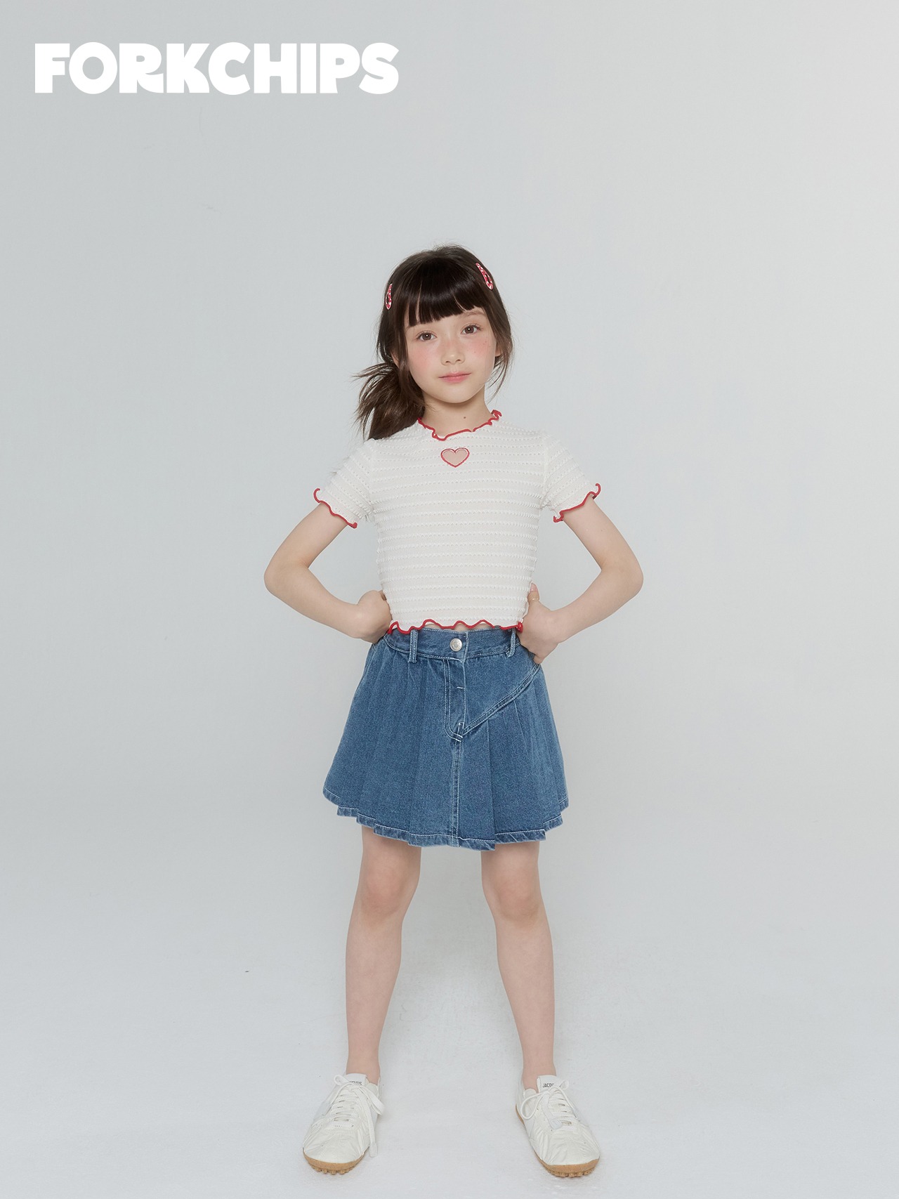[FORKCHIPS] Flip Denim Skirt (JS/JM/JL/JXL) / [포크칩스] 플립데님스커트 (JS/JM/JL/JXL)