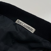 カシミヤ100% Silky Cashmere シルキー カシミア ダブル チェスターコート サイズ L /濃紺 ネイビー/メンズ