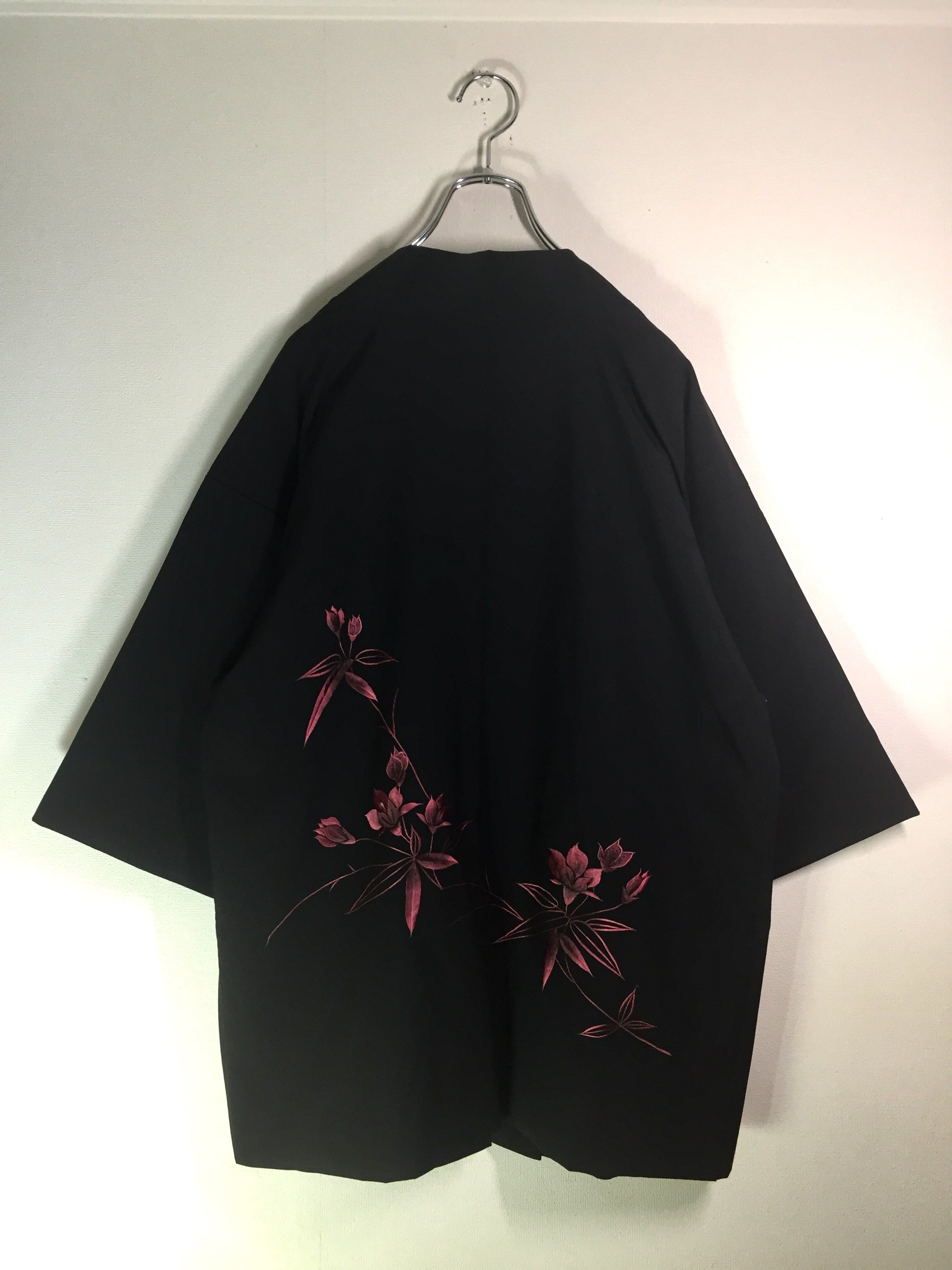 花柄刺繍 羽織 レイクアルスター 花柄刺繍 ラインストーン付 二 花柄刺繍 羽織 レイクアルスター 花柄刺繍 ラインストーン付 二