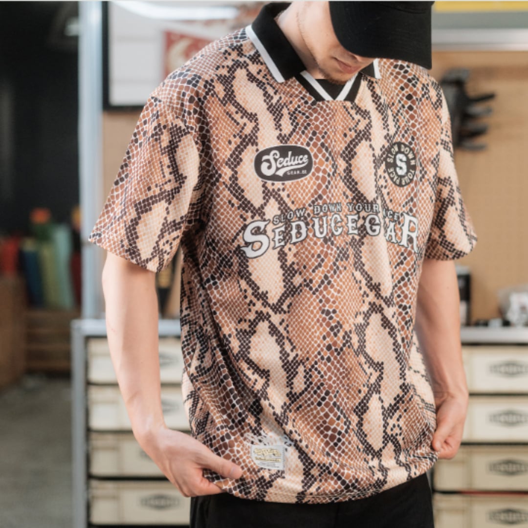Snakeskin Polo Short-Sleeve Jersey(GV441)