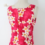 フラダンス 衣装 ワンピース ドレス ピンク系 RoyalCreations ハワイ製 プルメリア柄 ハワイアンプリント アロハ フラ ダンス レッスン 練習 ノースリーブ スリット 華やか 鮮やか かわいい おしゃれ ホワイト系 イエロー系 フラダンス衣装 ロングドレス ハワイアンファッション トロピカル 花柄 エレガント シンプル レディース プルメリア かわいいドレス スタイルアップ 大人可愛い