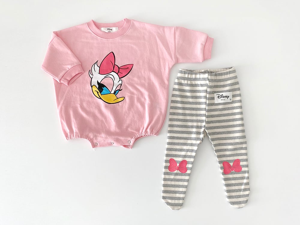 BABY】並行輸入品ベビーミッキーロンパースとレギンス2点セット【yo