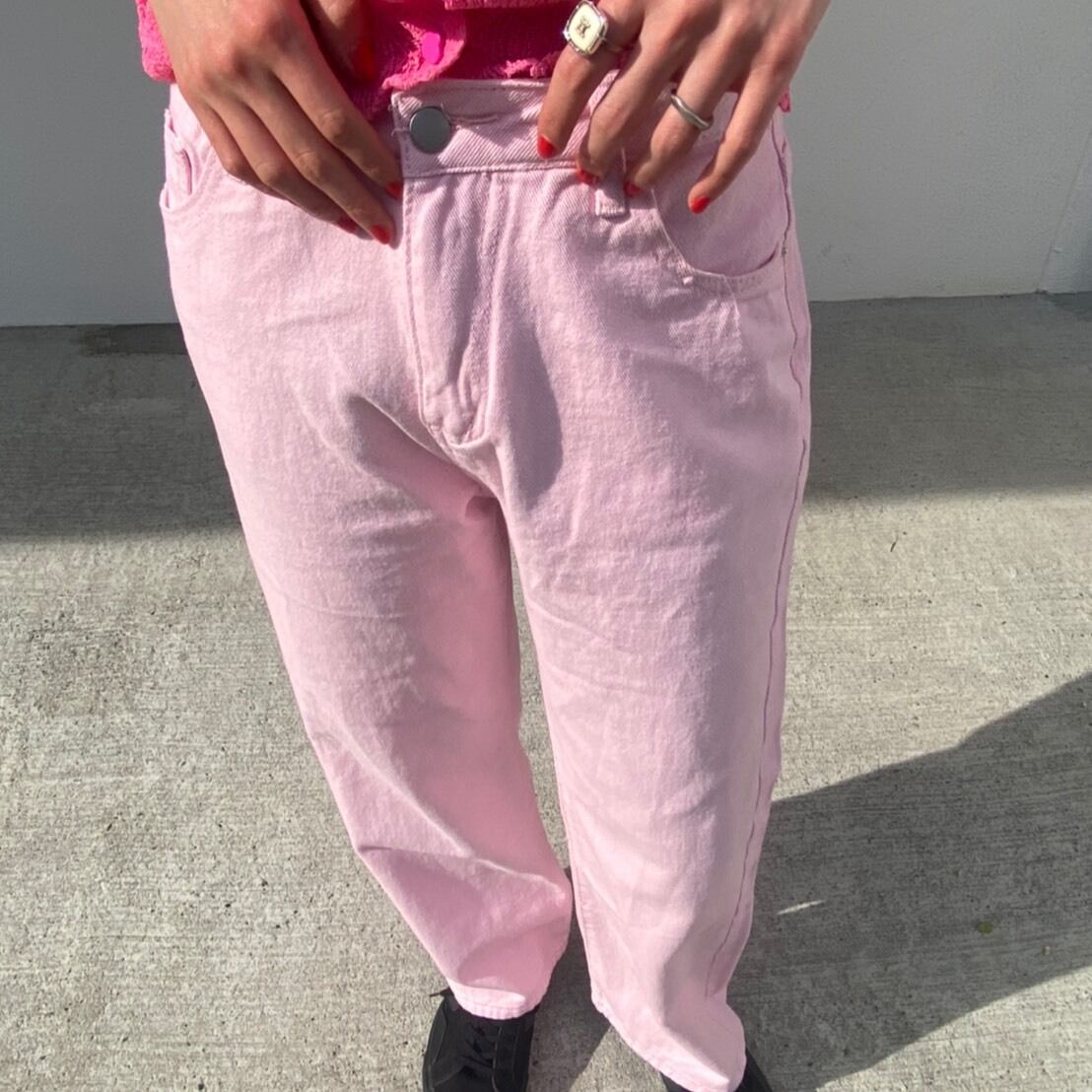 カラーハイウエストデニム_LN0247