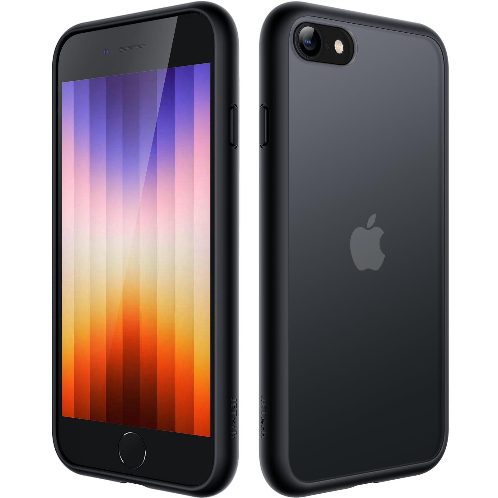 JETech iPhone SE 3/2 / iPhone 8/7用 マットケース (ブラック)