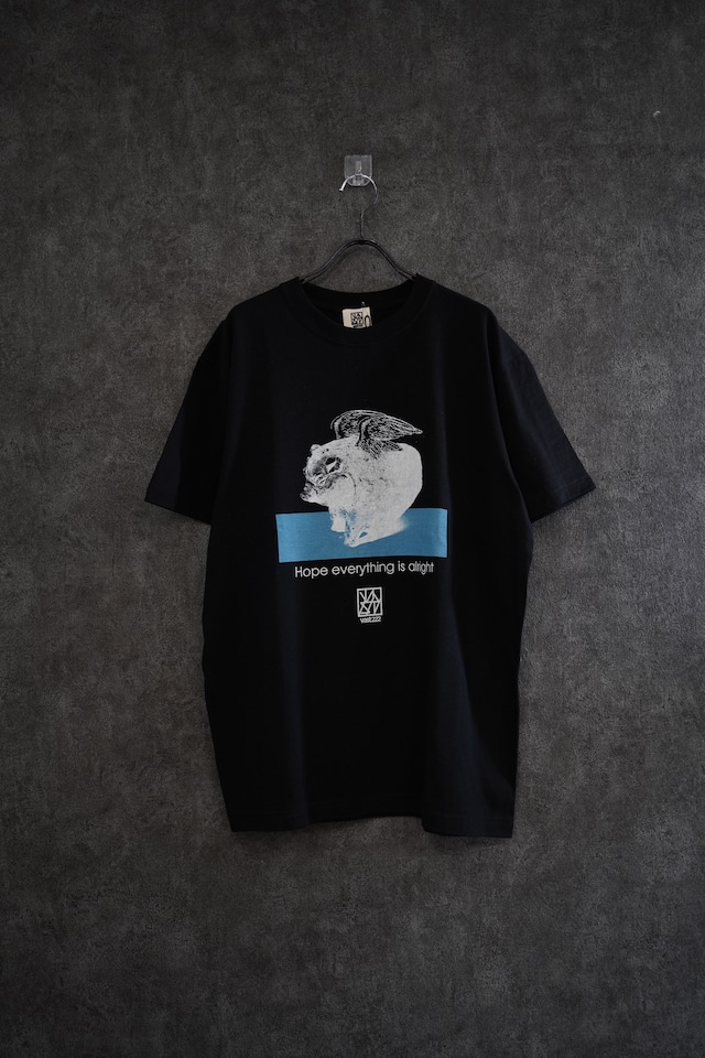 vast222 "FLYING PIG" tee  Black