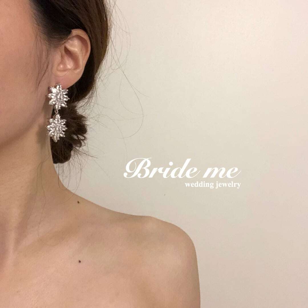 ZP-59】キュービックジルコニア ピアス | BRIDE ME ZP-59】キュービックジルコニア ピアス | BRIDE ME