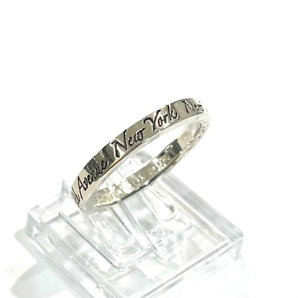 TIFFANY＆CO】【12号】2393 ティファニーaddressナローリング 指輪