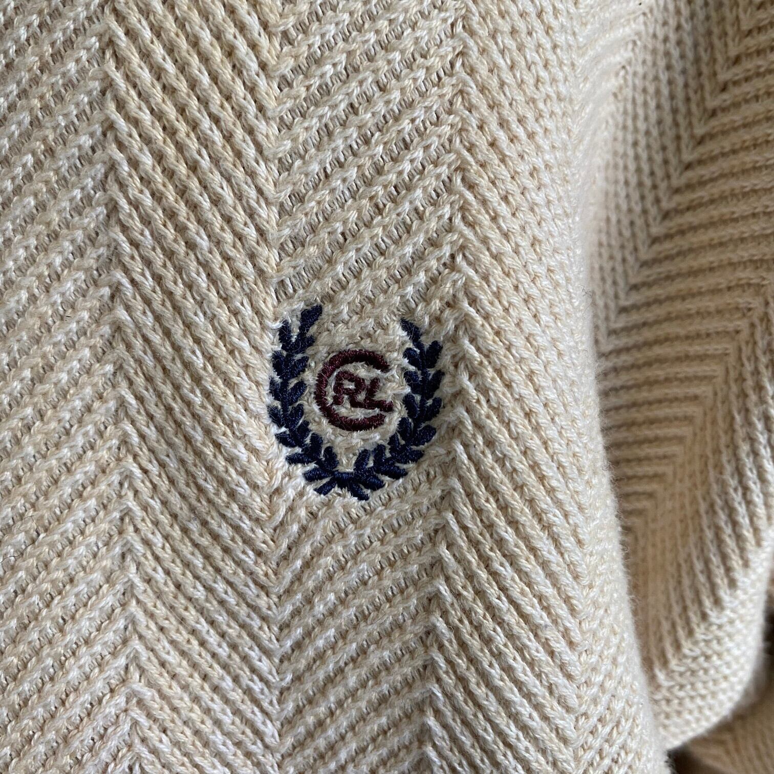 90年代 チャップス ラルフローレン ワンポイントロゴ刺繍 コットン