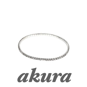 zirconia anklet silver