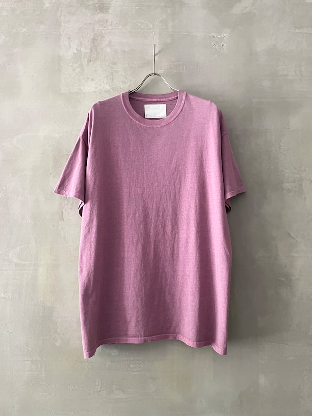 【 customer's used 】TrAnsference Crew Neck Jersey Top 2020(031) - dull pink garment dyed effect
