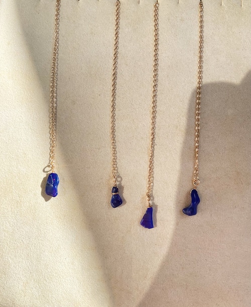 Purple opal necklace