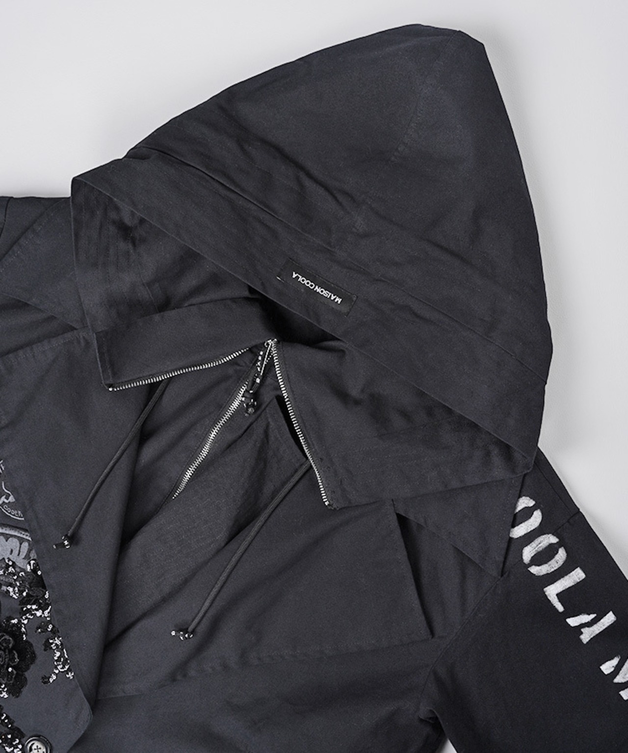 【ATELIER LINE】 ビックカラーフーディージャケット (KHAKI)　CQ-48066H