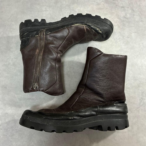 13AW ISSEY MIYAKE MEN レザーサイドジップブーツ