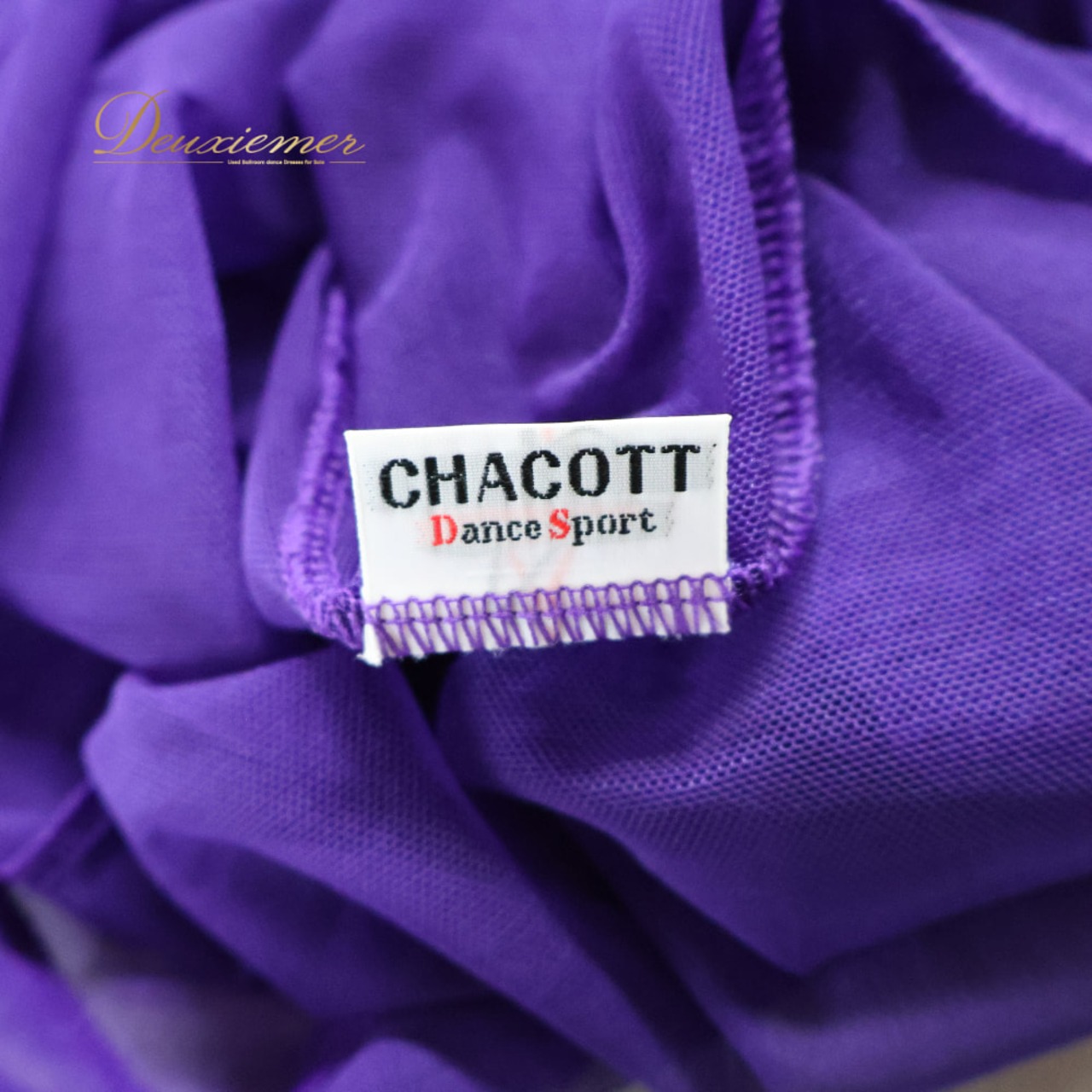 社交ダンス 衣装 Chacott チャコット トップス ブラウス パープル系 伸縮 ストレッチ 練習 レッスン 紫 無地 シンプル 透け感 かわいい 上品 おしゃれ ダンス衣装 イベント ステージ パーティー レディース
