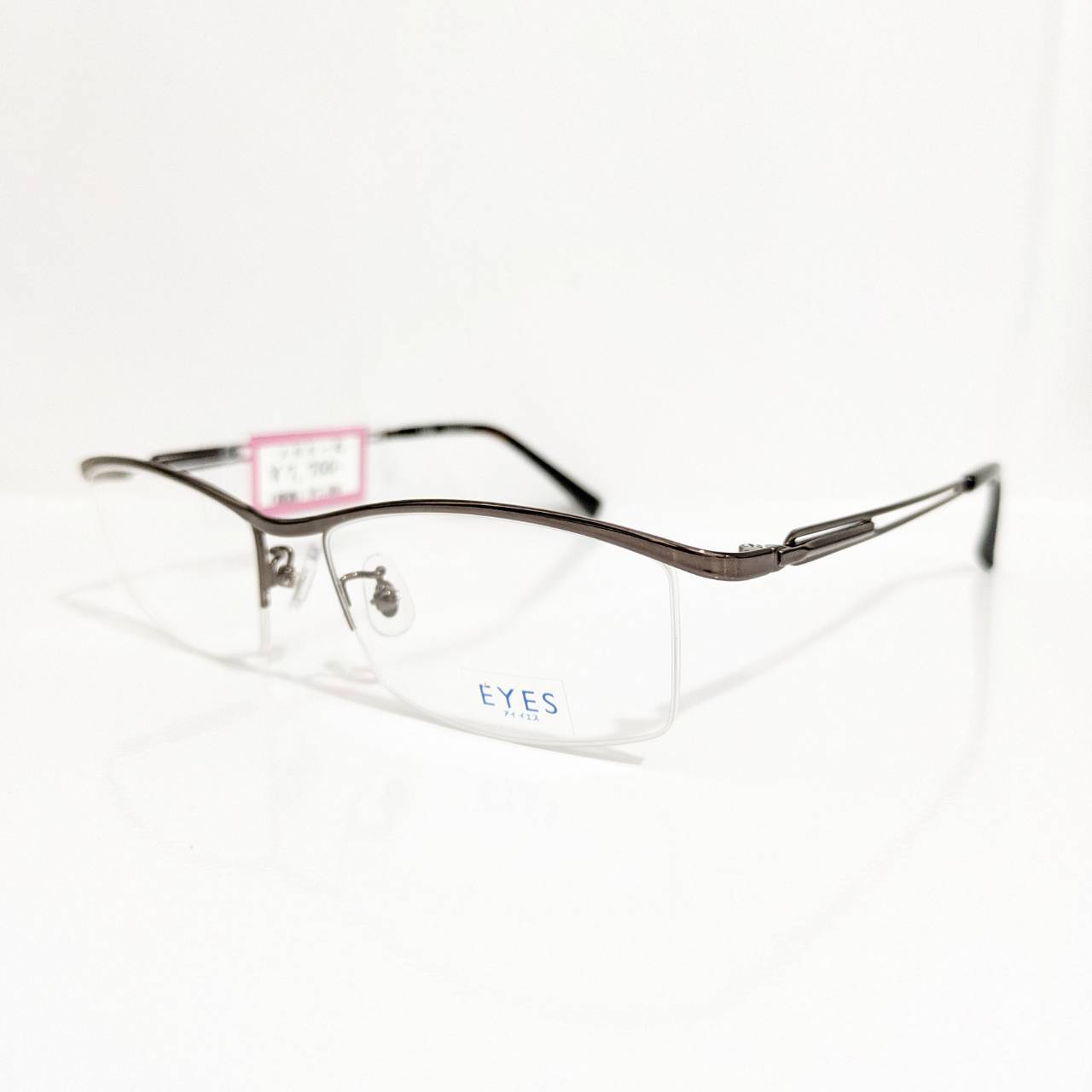 【EYES】スクエアナイロールフレーム ブラウン