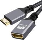 Mini HDMI to HDMI変換アダプタ（20cm）