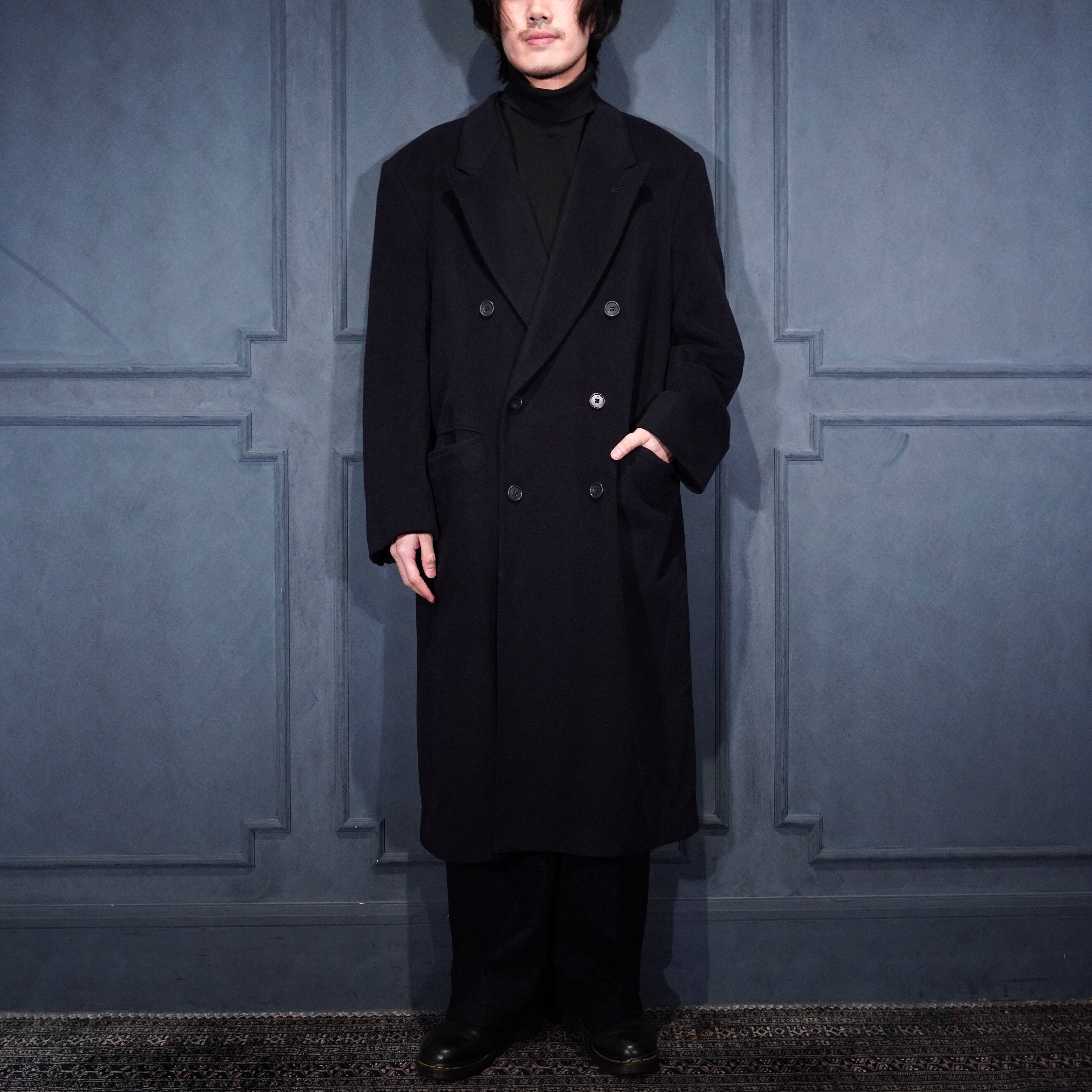EU VINTAGE EXCELSIOR CASHMERE DOUBLE CHESTERFIELD COAT/ヨーロッパ