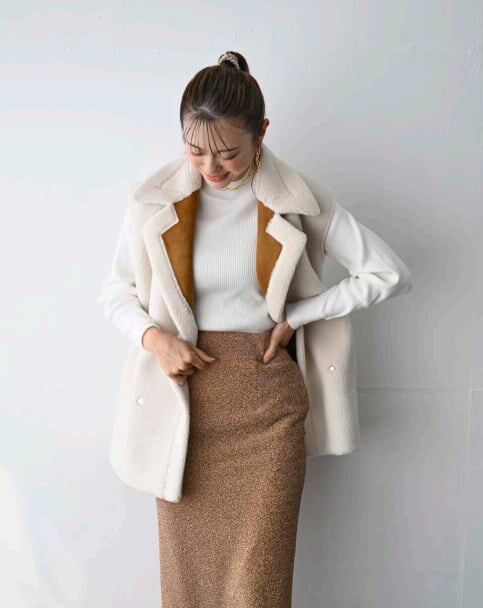 D8640　リバーシブルボアベスト