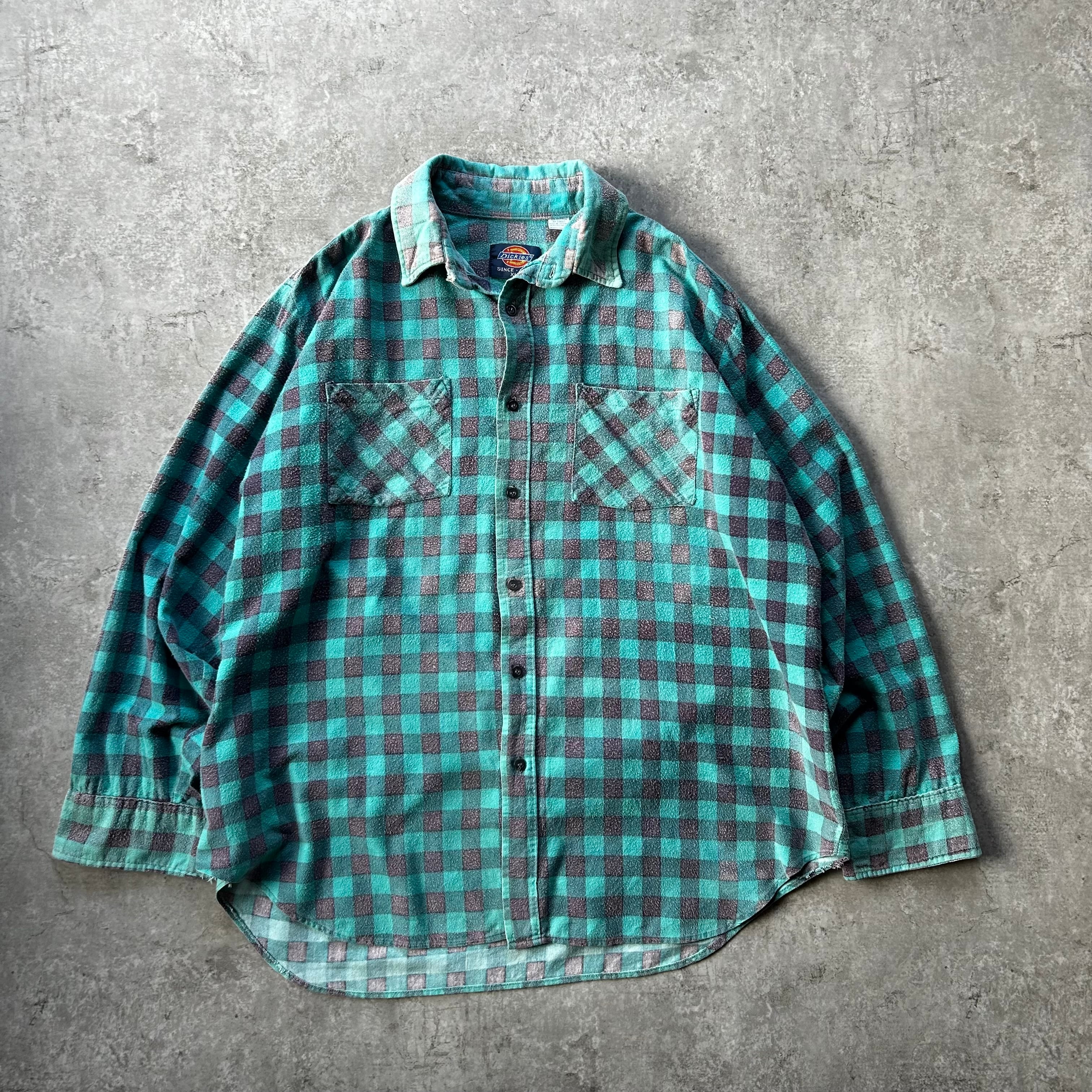 70s frostproof ネルシャツ USA製 ブルー×ブラック XL | 東京準備室