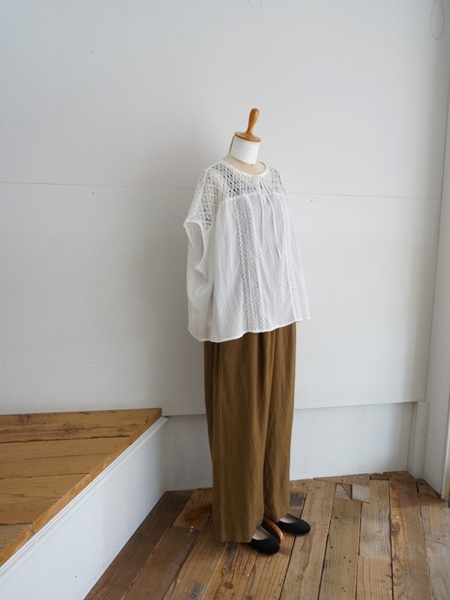 marble SUD マーブルシュッド　メッシュレースプルオーバー
