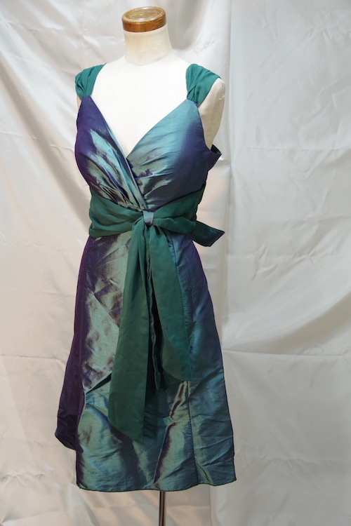 イブニングドレス（女性XL：緑）084