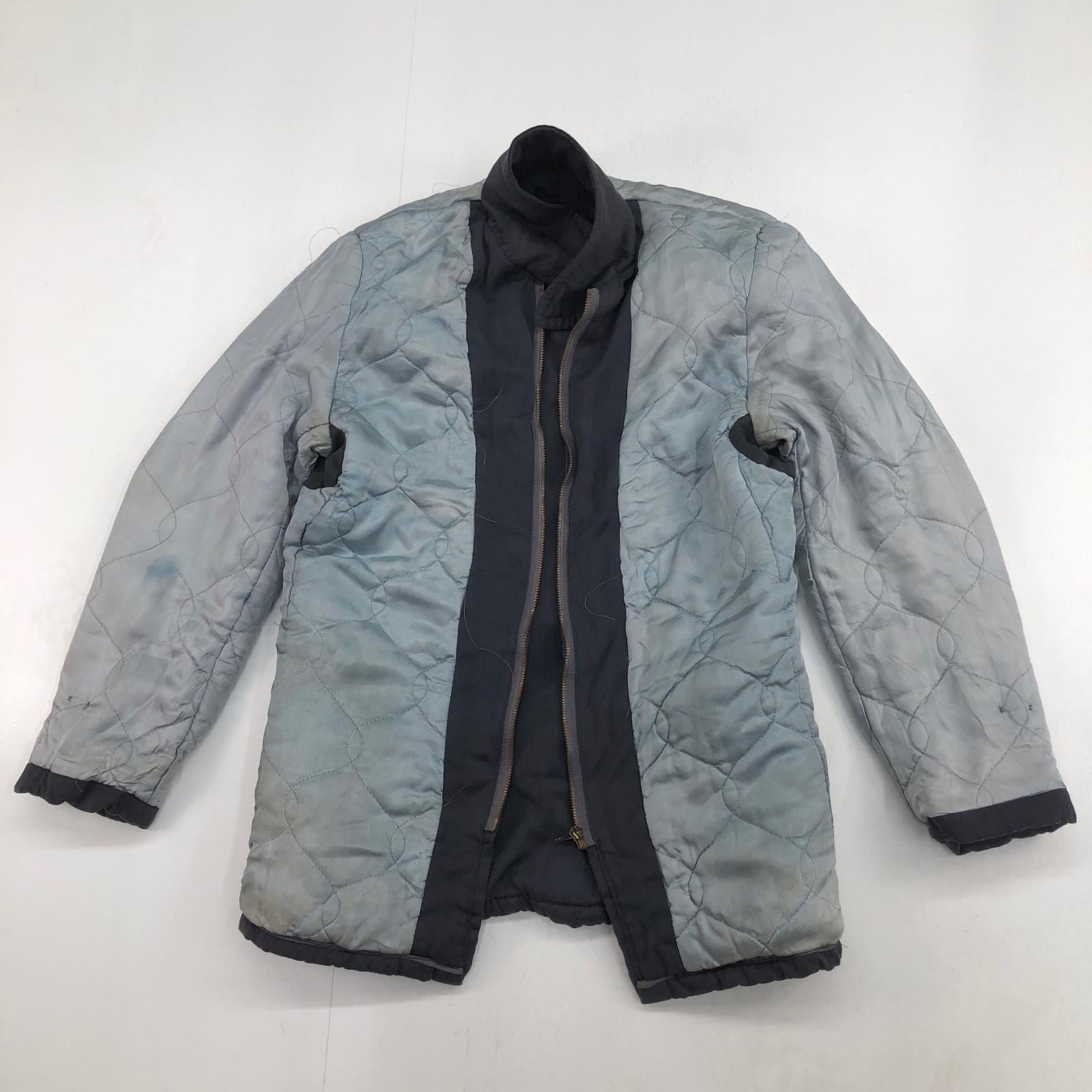 UNKNOWN 50 -60年代 中綿入り レーヨン系 ギャバジャン ギャバジン