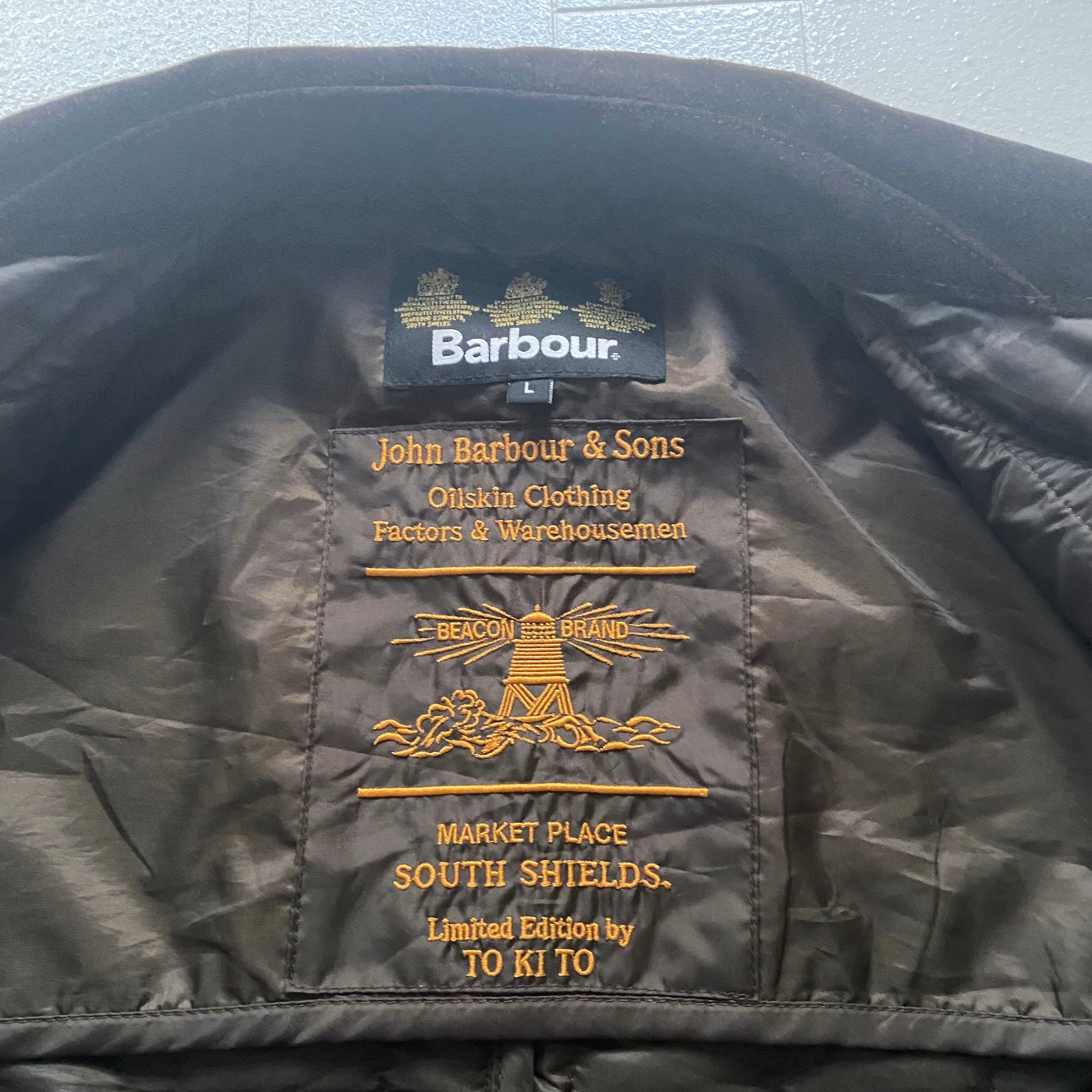 0153 / barbour × tokito sporting quilt jacket オリーブ オイルドジャケット バブアー 吉田十紀人 00s  00年代 古着