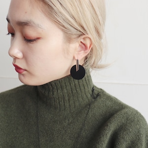 PIERCINGS || 【通常商品】 CIRCLE & STICK ART PIERCINGS || 1 PIERCINGS || BLACK || FAL045