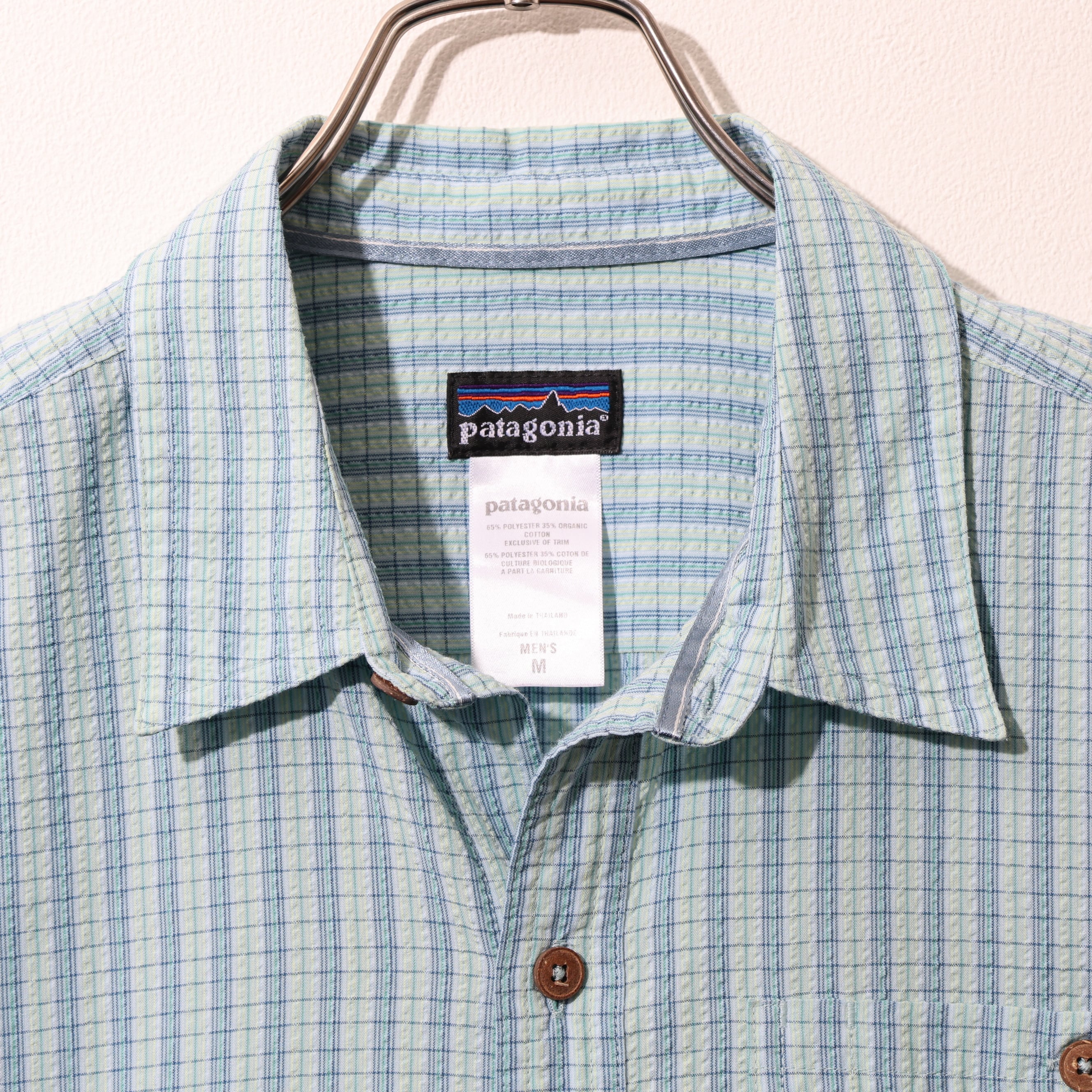patagonia Puckerware 2008 シアサッカーシャツ L 美品 L 08年 Puckerware Shirt Patagonia パッカーウェアシャツ