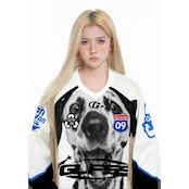 ストリート GLFSパピーVネックメッシュ ロングTシャツ T1804