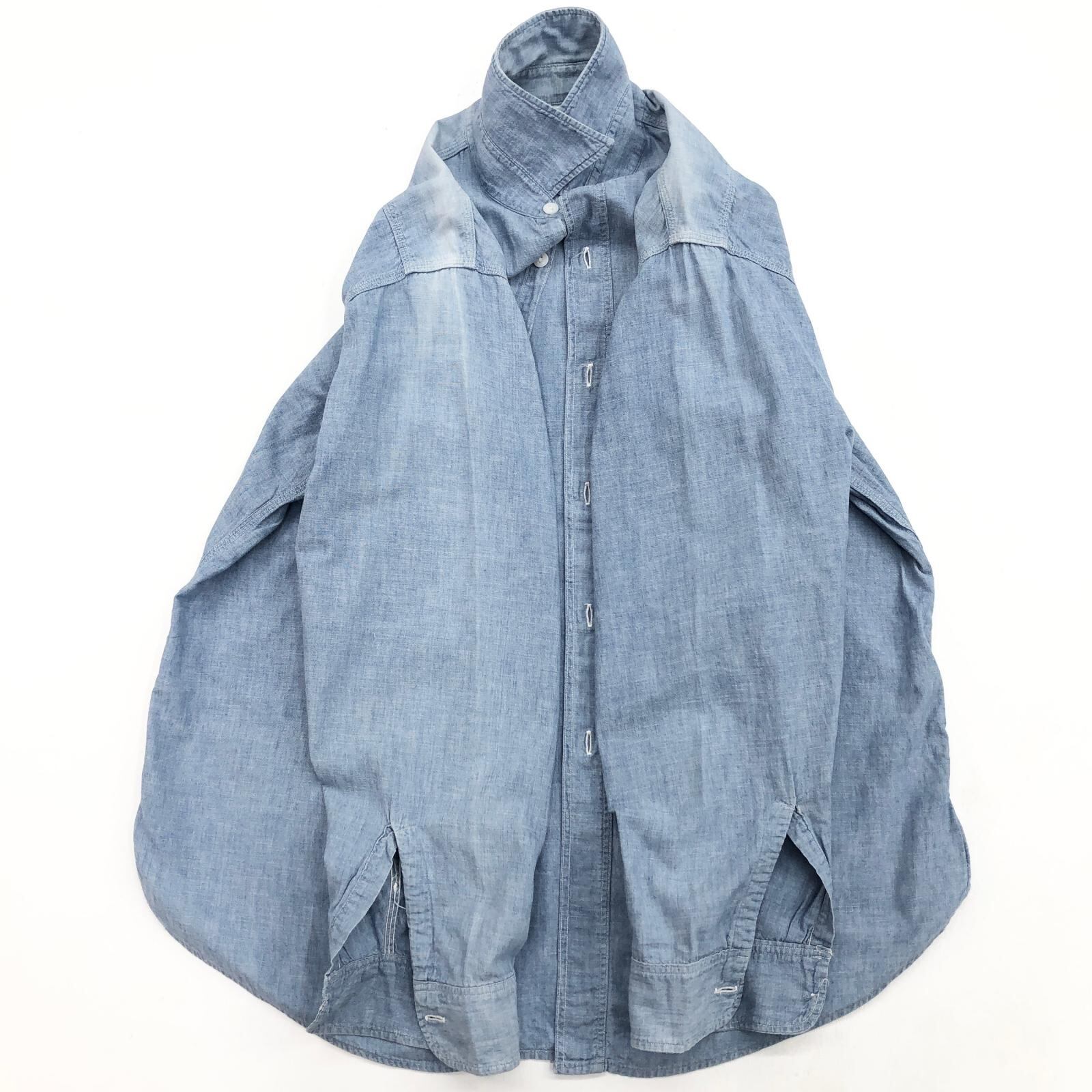 PENNEY'S OX-HIDE 50年代 コットンシャンブレー シャツ タグ マチ付き