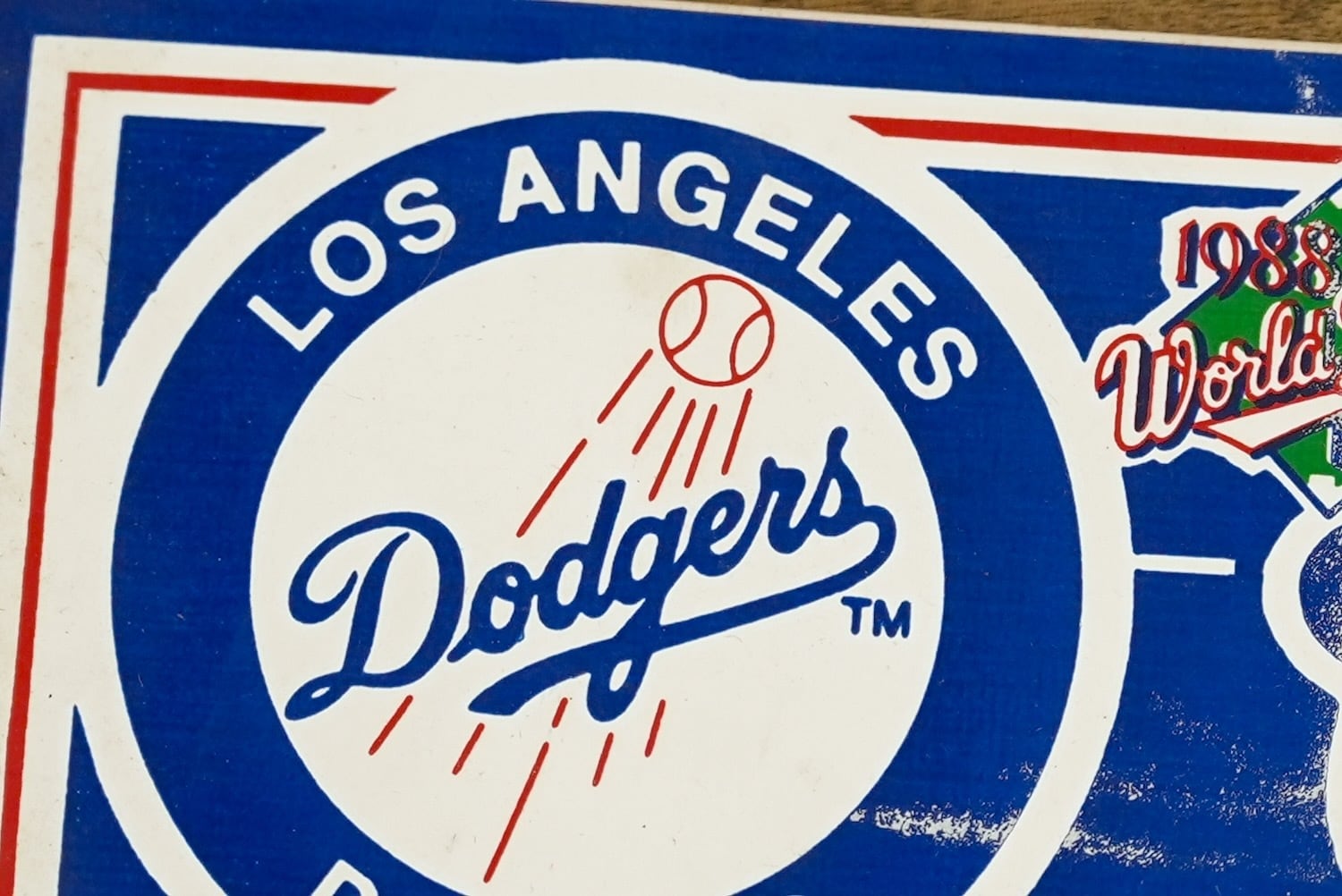 4332M2 Los Angels Dodgers 1988 World Champion Win Craft Sticker