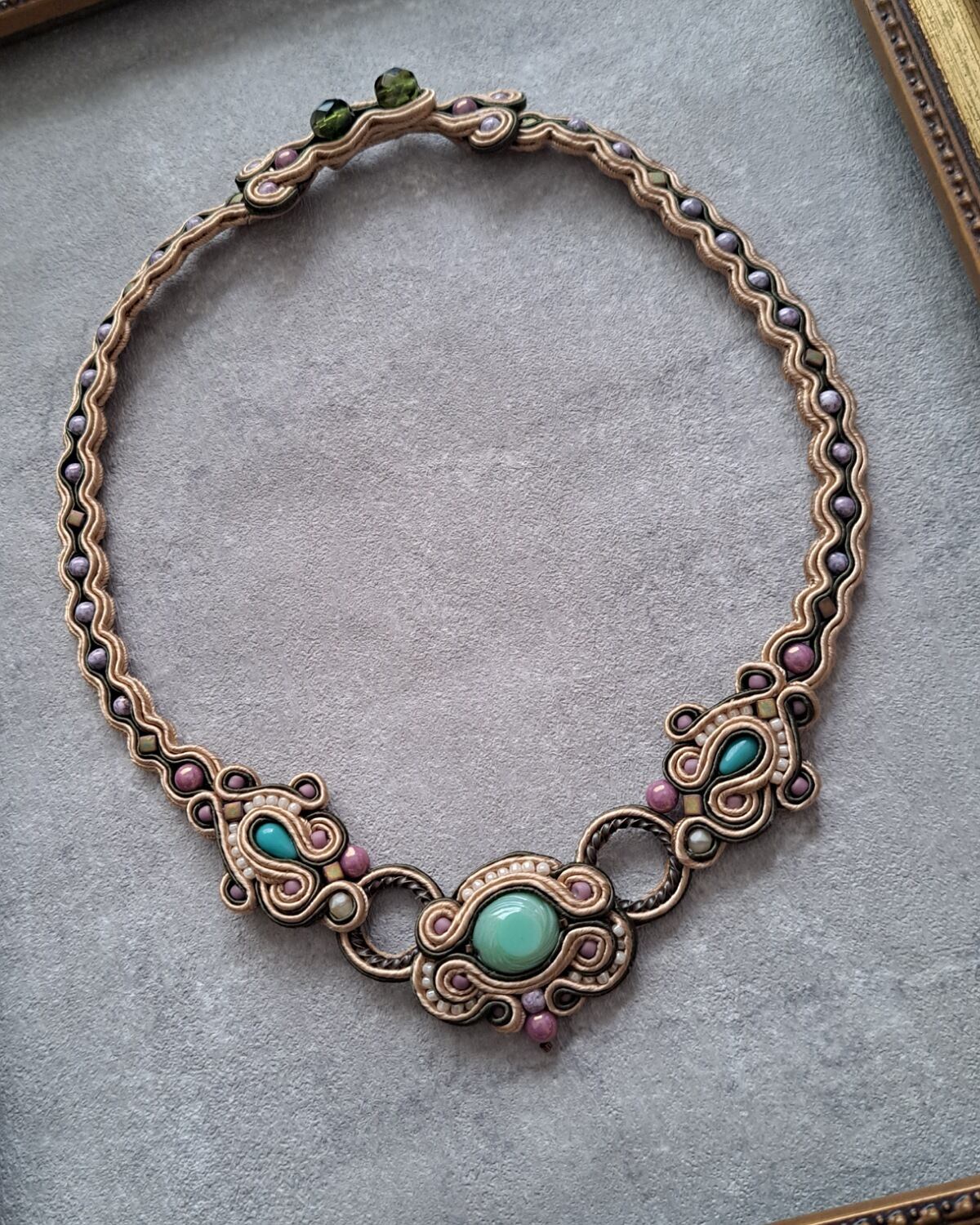 New Year Soutache Necklace | soutache d'UDOU ソウタシエアクセサリー