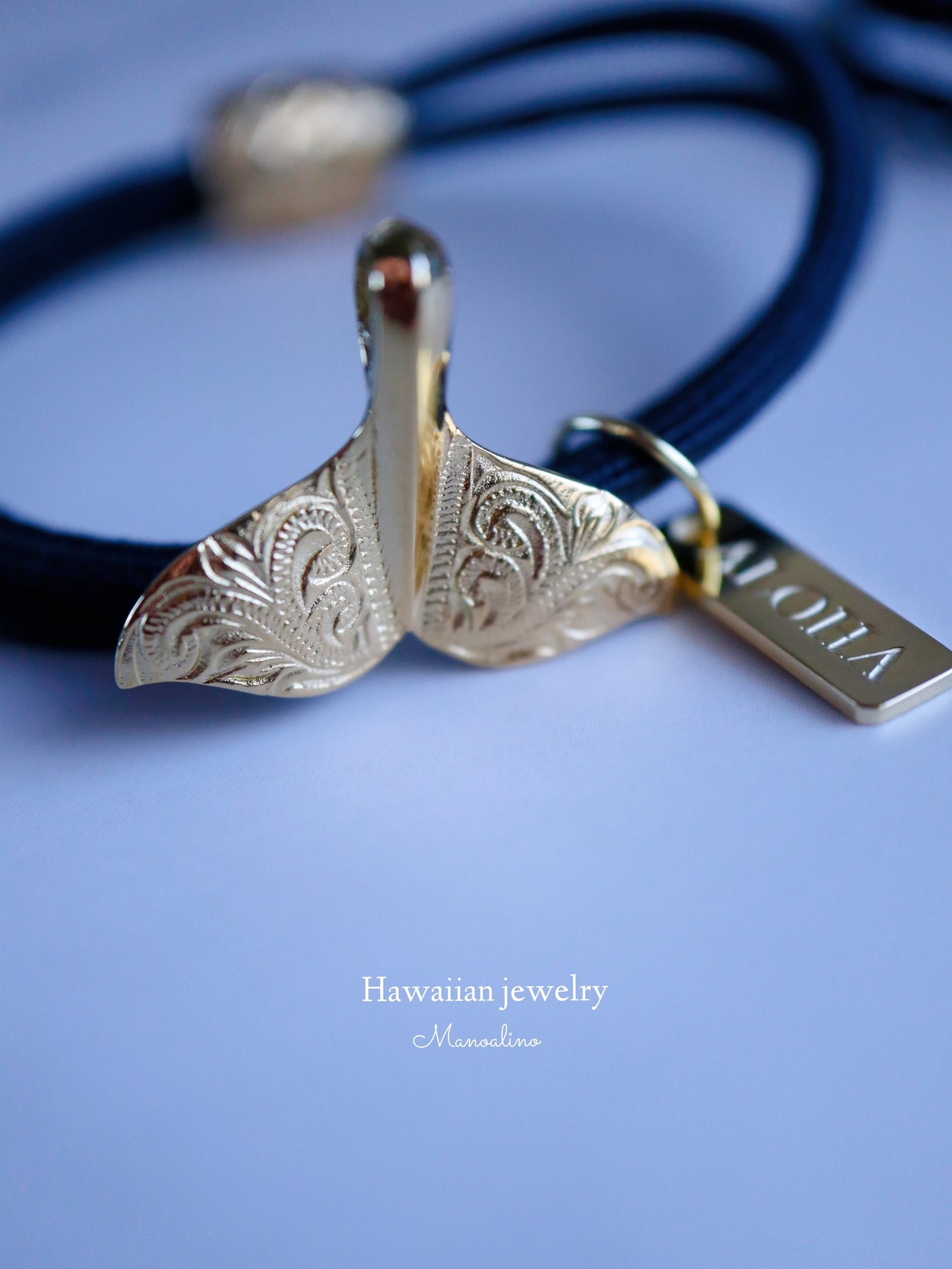 【5color】Whale tail hair accessory Hawaiianjewelry(ハワイアンジュエリーヘアゴムホエールテール、クジラヘアゴム)