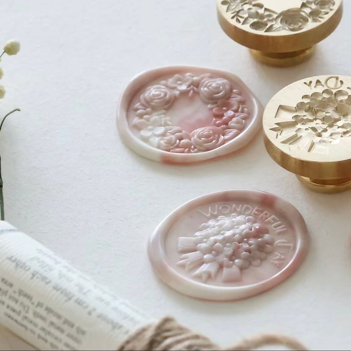 あじさいの花束｜Wonderful Day 25mm・シーリングスタンプ