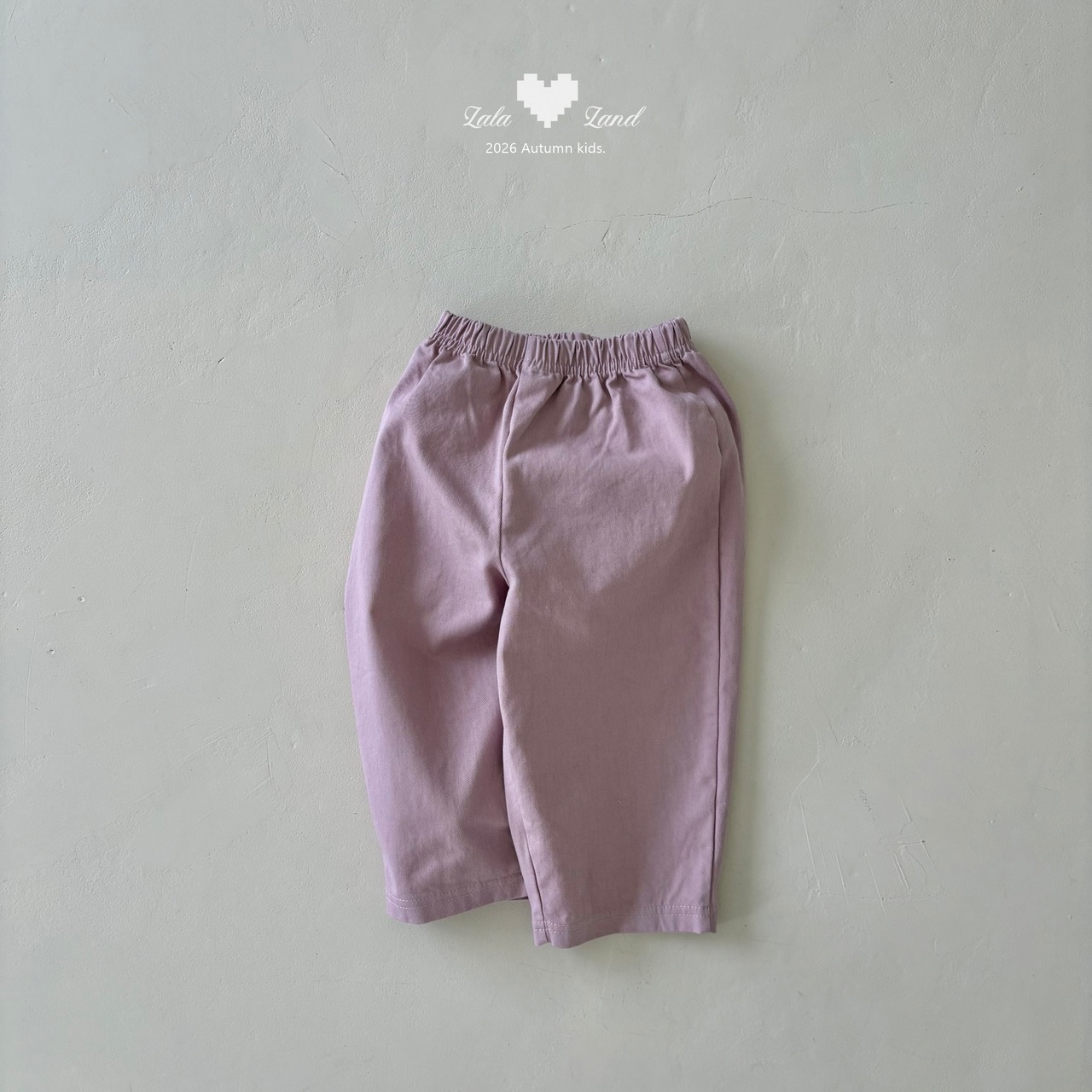 【取寄】LALALAND （Kids）ベーシックコットンパンツ｜秋服｜韓国子供服｜ 26/SM