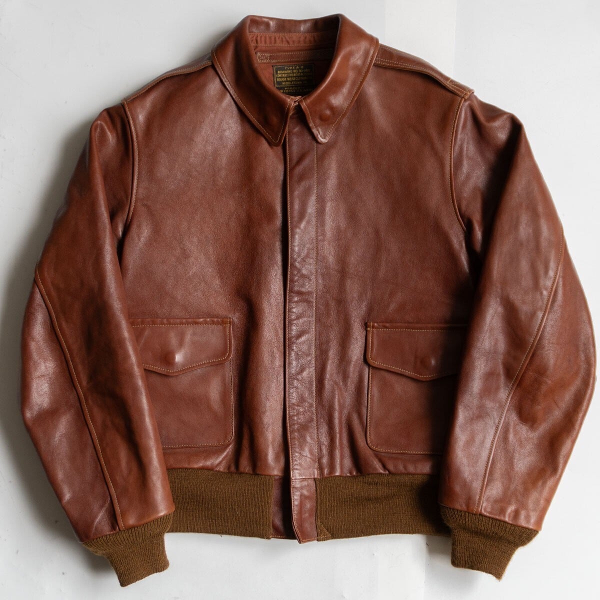 実名復刻/ビッグサイズ】BUZZ RICKSON'S【ROUGH WEAR/A-2 ホースハイド