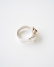 〈Hermès〉Deux anneaux Ring 1970s