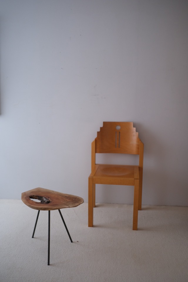 一枚板 Side table "欅"  #006