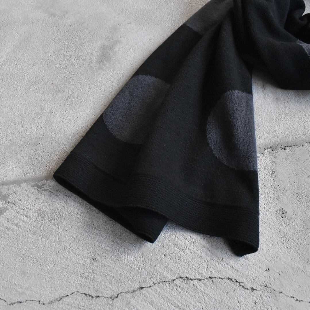 ROTOTO | PORTHOLE DOT COTTON SHAWL MUFFLER ドット 水玉 ショール